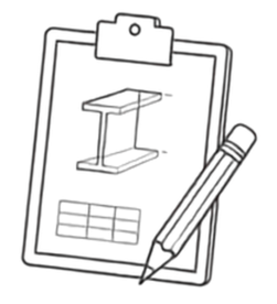 図面と見積書の線画