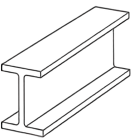 H形鋼の線画