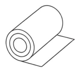 ロール材の線画