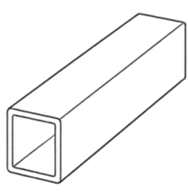 角形鋼管の線画